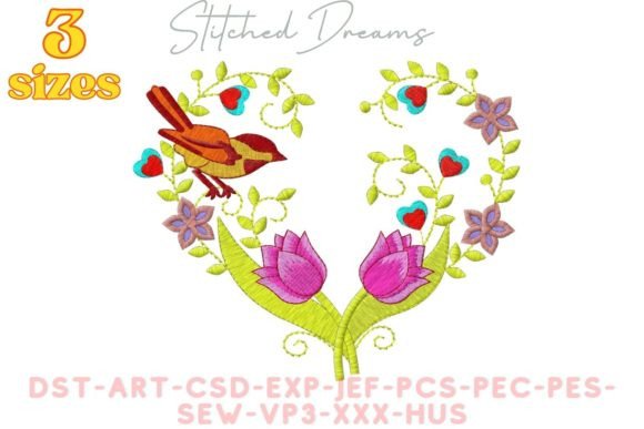 Bird and Flowers