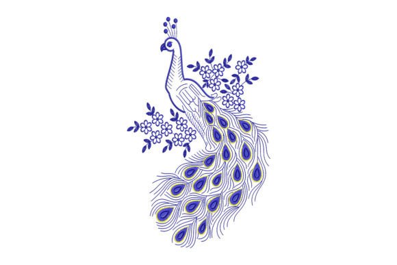 Floral Peacock