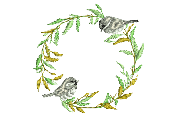 Wreath and Birds